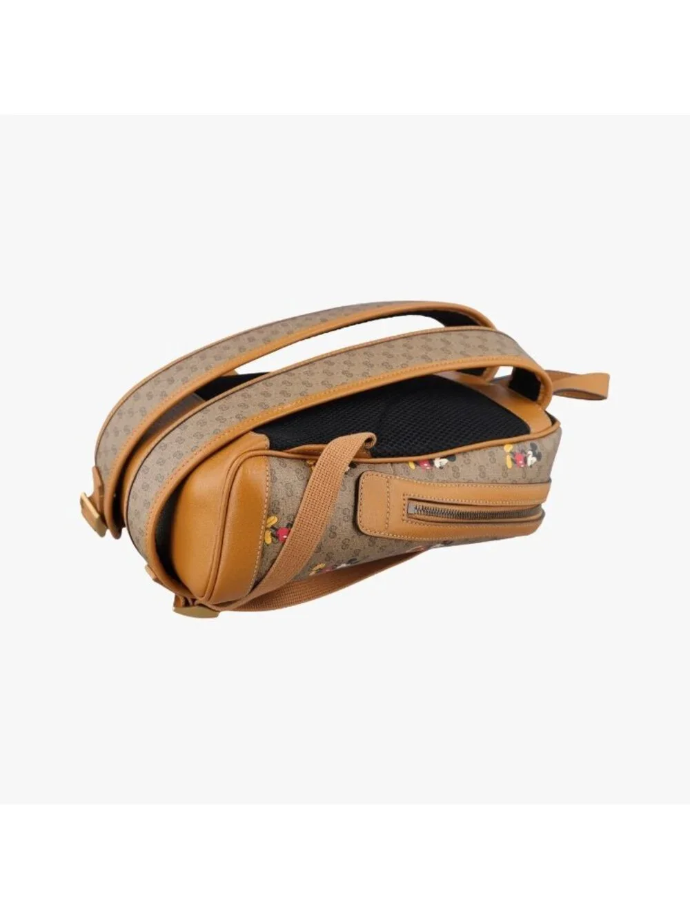 Gucci Three Little Pigs Brown Leather Backpack
